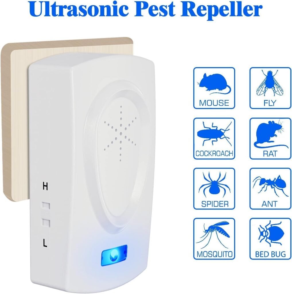 8 Pack Ultrasonic Pest Repeller Indoor, Electronic Pest Control, Pest Repeller Plug in, Ultrasonic Pest Repellent for Insect, Roach, Mice, Spider, Ant, Bug, Mosquito for Home, Kitchen, Warehouse