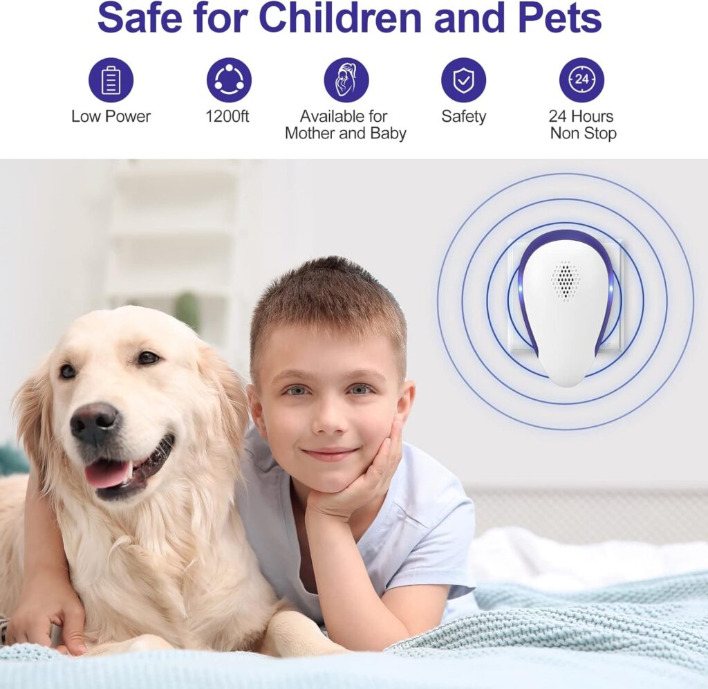 KONIGEVA Pest Repellent Ultrasonic Plug in, Electronic Pest Repeller 6 Packs , Pest Control Plug in, Bug Repellent Indoor for Mosquito Mice Roach Spider Insects White