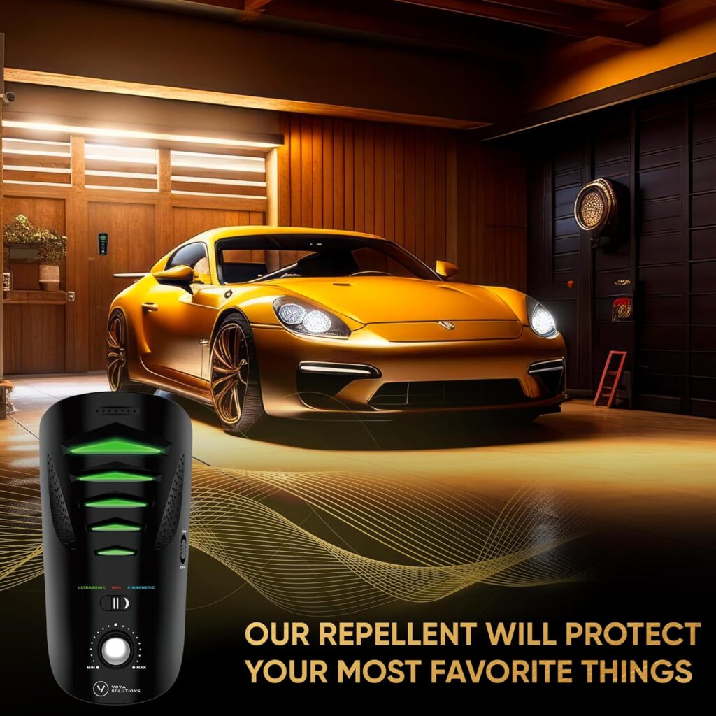 New 2023 Premium Powerful Mouse Mice Rat Bat Squirrel Insects Repellent - Outdoor/Indoor - Electronic Ultrasonic Pest Repeller Plug in - Deterrent Rodent Control - Electromagnetic Waves Repellent
