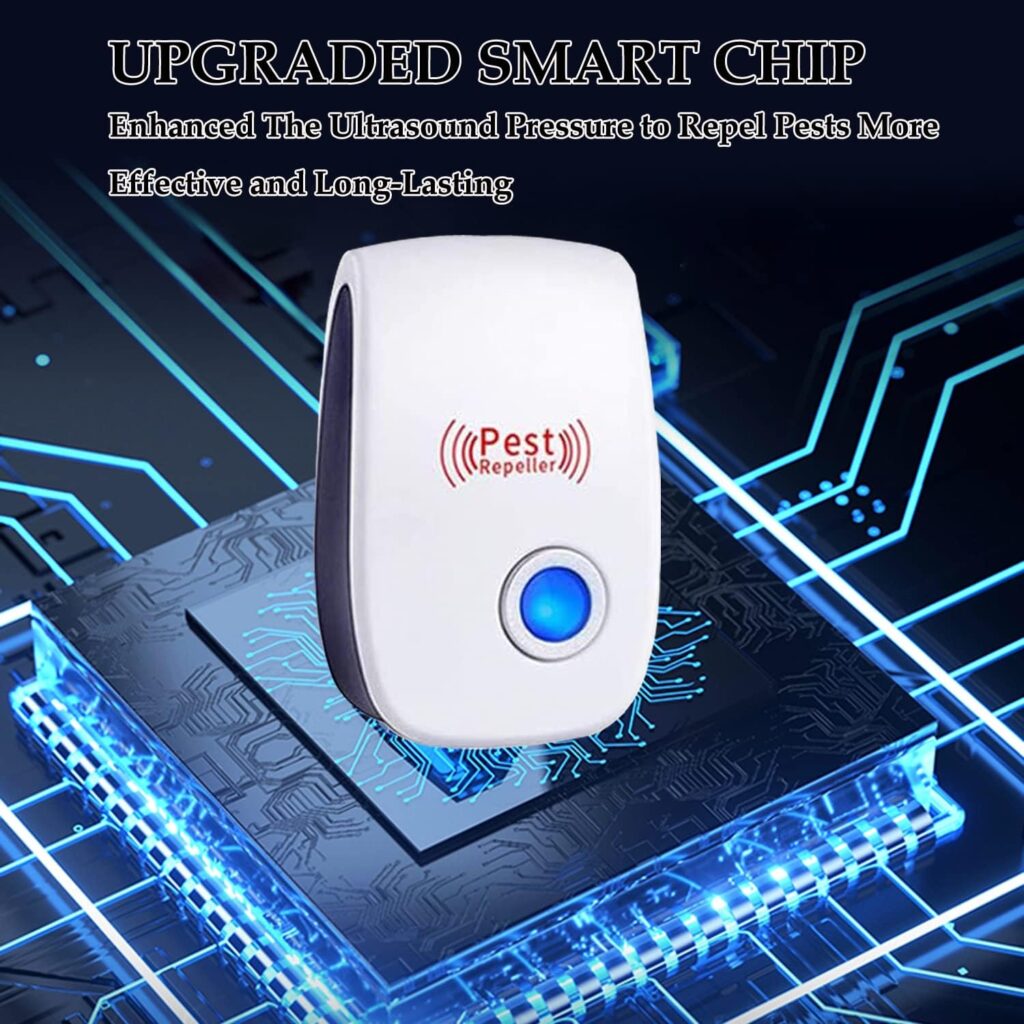 Ultrasonic Pest Repeller 10 Pack Electronic Plugin Indoor Sonic Repellent pest Control fo Bugs Roaches Insect Mice Mouse Spiders Mosquito Repell ent Indoors Ultrasonic Repell er