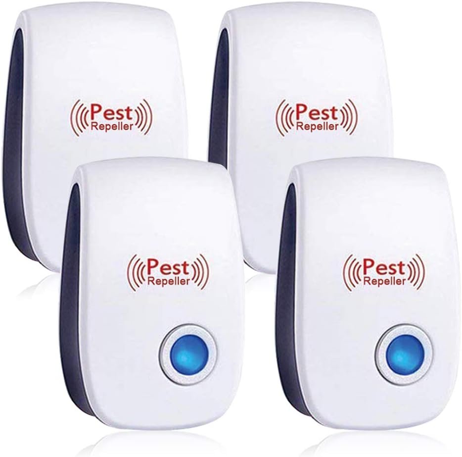 Ultrasonic Pest Repeller 4 Pack - Electronic Repellent for Pest Control – Rodent Repellent Indoor, Ultrasonic Indoor Pest Repellent, Plug-in, for Mosquito, Insect, Mice, Spider, Bug, Ant, Cockroach : Health Household