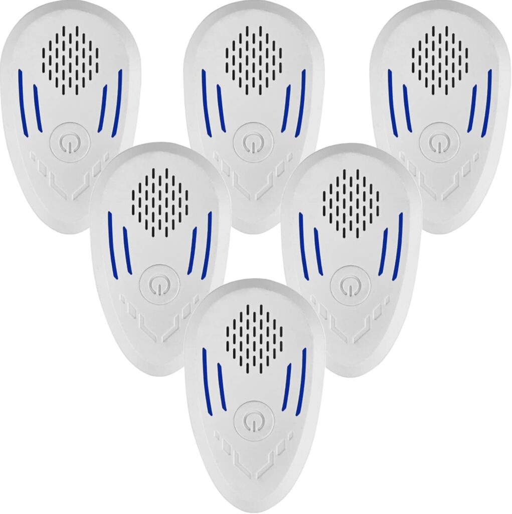Ultrasonic Pest Repeller 6 Pack Pest Repeller Plug in Indoor Pest Repellent, 2023 Pest Control Ultrasonic Repeller for Insect, Spider, Ant, Cockroach, Flea, Fly, Rodent Repellent
