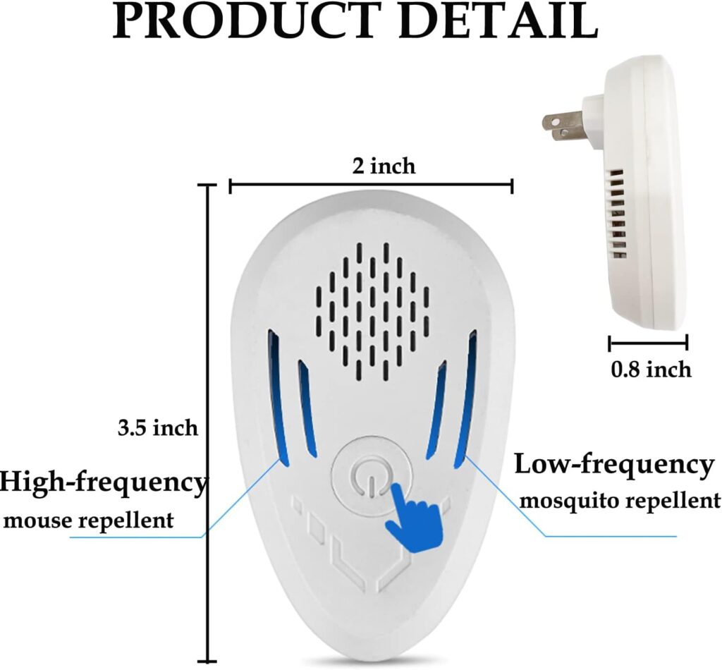 Ultrasonic Pest Repeller 6 Pack Pest Repeller Plug in Indoor Pest Repellent, 2023 Pest Control Ultrasonic Repeller for Insect, Spider, Ant, Cockroach, Flea, Fly, Rodent Repellent