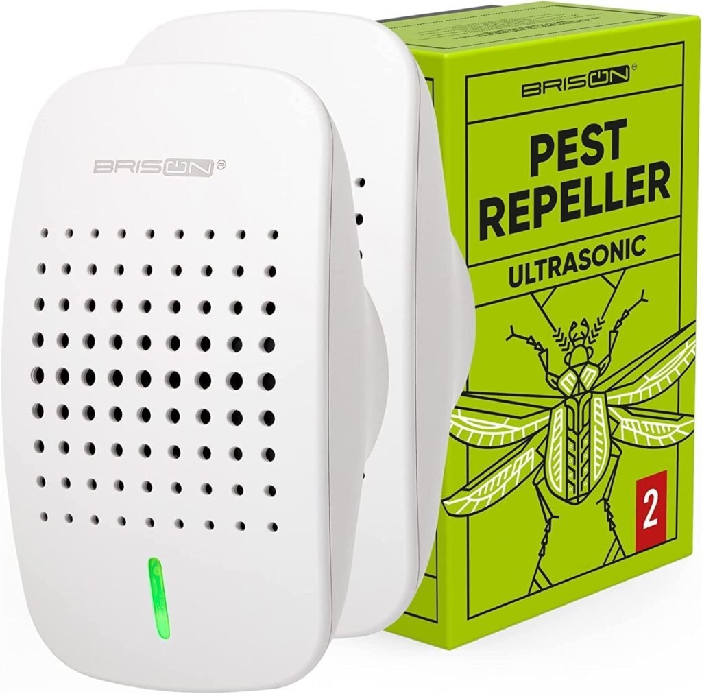 Ultrasonic Pest Repeller - Electromagnetic Pest Repeller Plug-in - Prevents Drives Away Mice Rats Spiders Roaches Ants Rodents Squirrels Bats – [2 Pack]