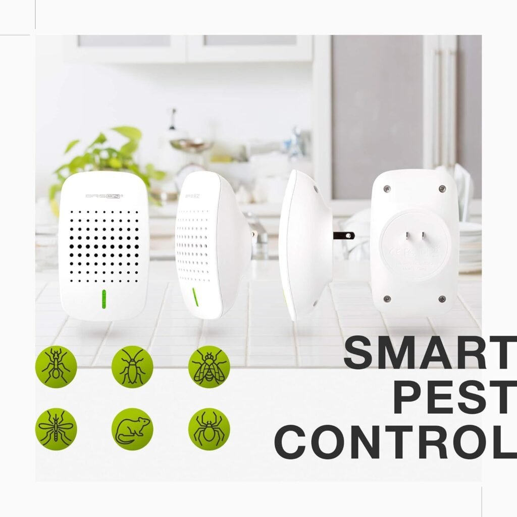 Ultrasonic Pest Repeller - Electromagnetic Pest Repeller Plug-in - Prevents Drives Away Mice Rats Spiders Roaches Ants Rodents Squirrels Bats – [2 Pack]